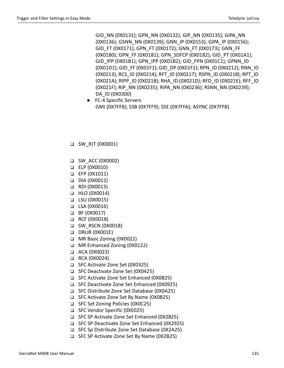 Sw patterns | Teledyne LeCroy SierraNet M408 User Manual Ver.1.40 User Manual | Page 137 / 234