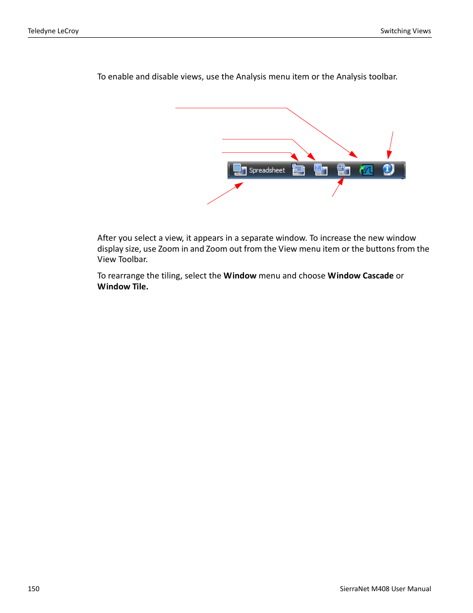2 switching views | Teledyne LeCroy SierraNet M408 User Manual Ver.1.40 User Manual | Page 152 / 234