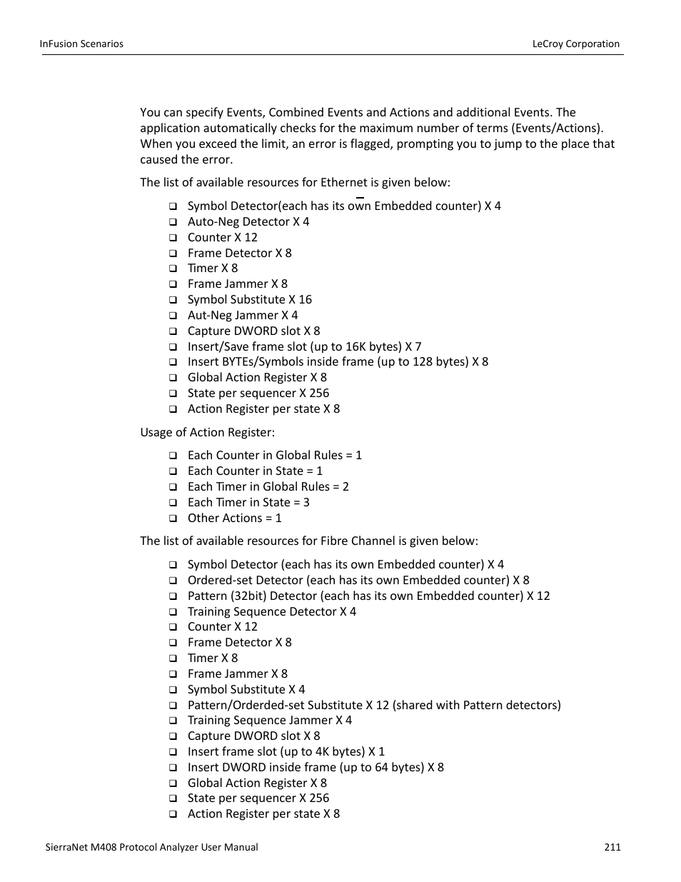 5 available resources | Teledyne LeCroy SierraNet M408 User Manual Ver.1.40 User Manual | Page 213 / 234