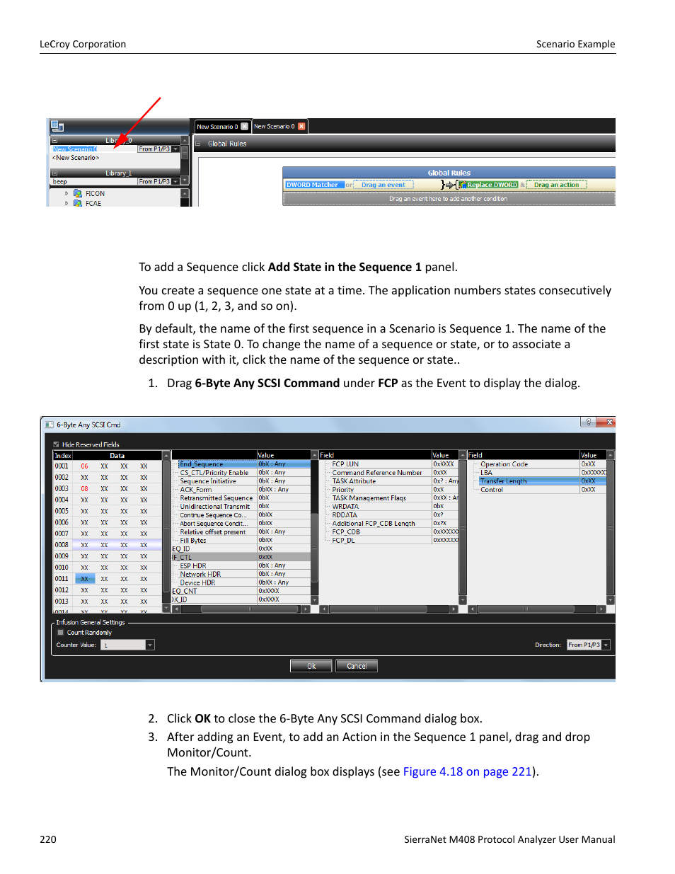 Adding a sequence | Teledyne LeCroy SierraNet M408 User Manual Ver.1.40 User Manual | Page 222 / 234