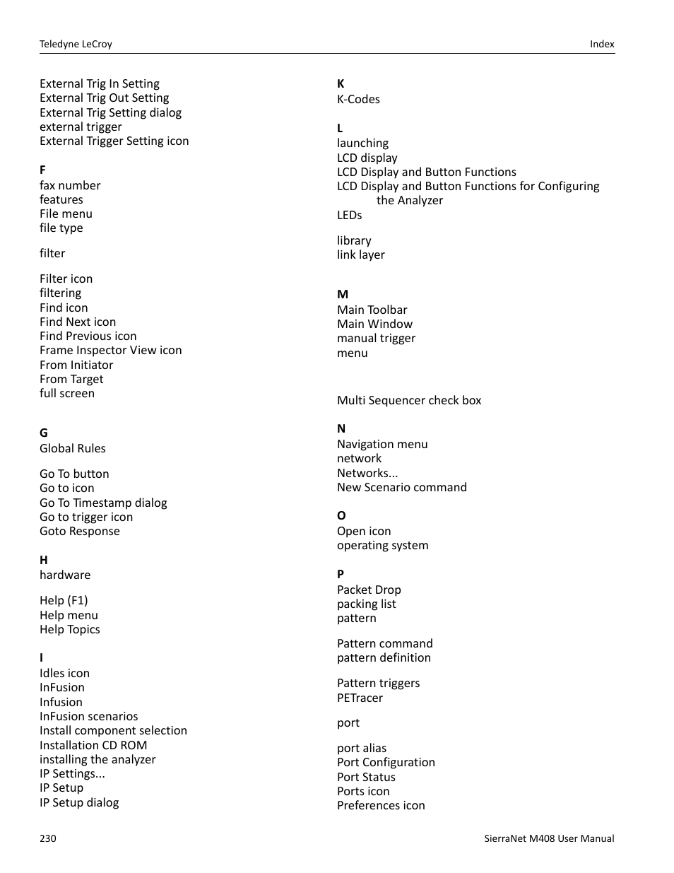 Teledyne LeCroy SierraNet M408 User Manual Ver.1.40 User Manual | Page 232 / 234