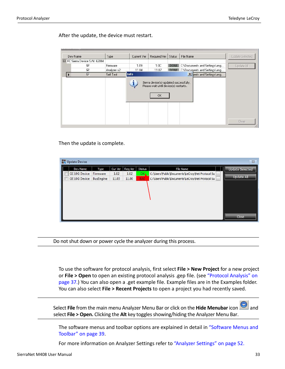 7 protocol analyzer | Teledyne LeCroy SierraNet M408 User Manual Ver.1.40 User Manual | Page 35 / 234