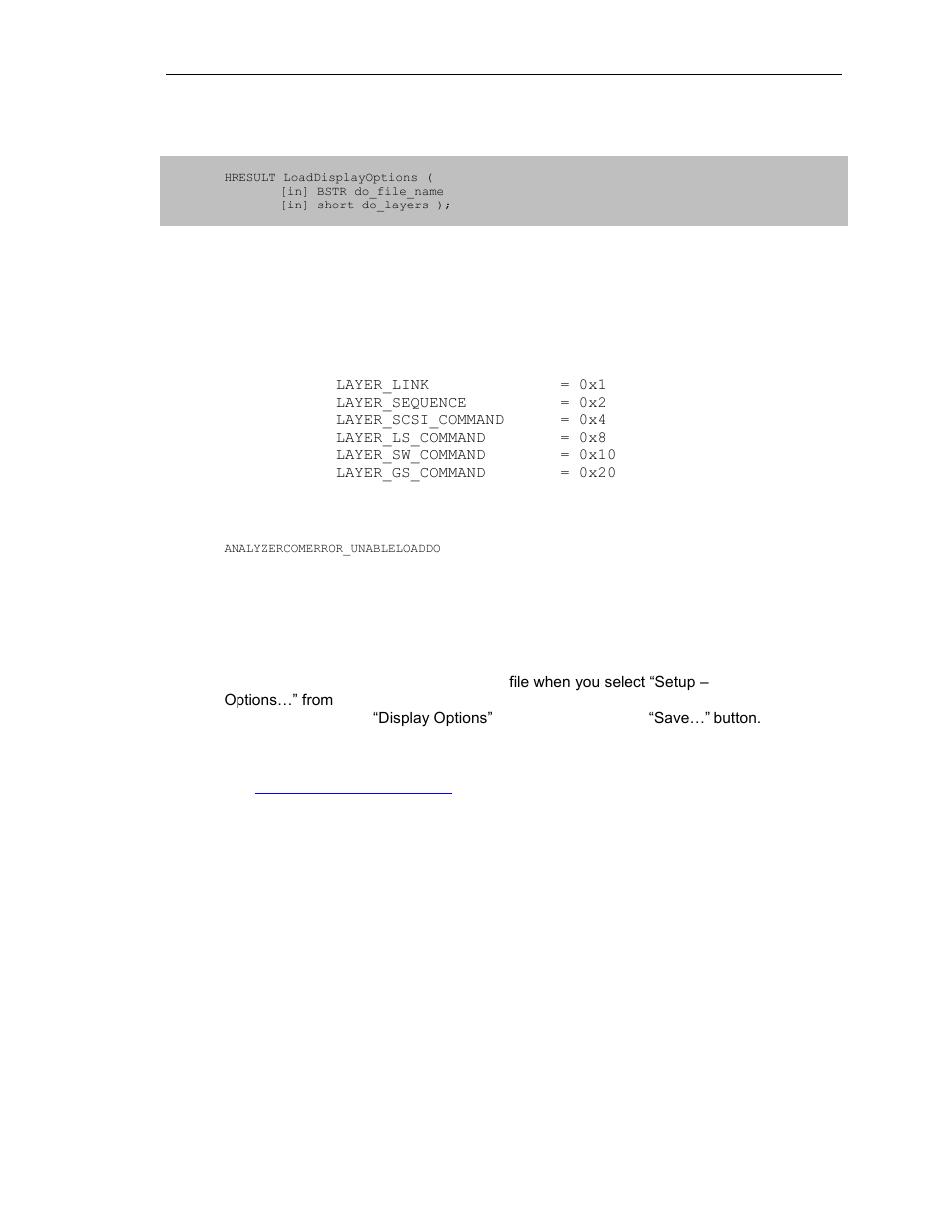 6 ifcanalyzer::loaddisplayoptions | Teledyne LeCroy SierraFC Automation API User Manual | Page 17 / 71
