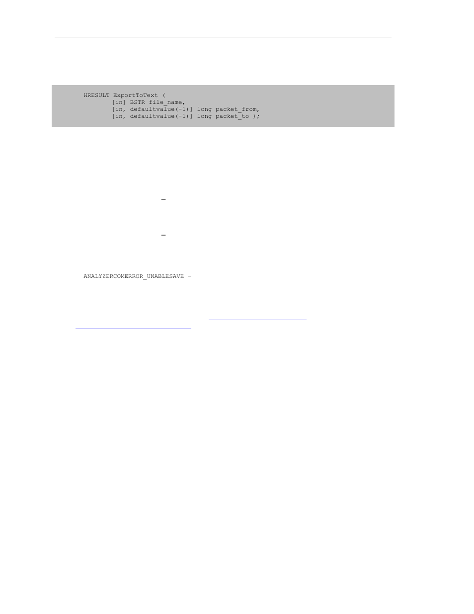 4 itrace::exporttotext | Teledyne LeCroy SierraFC Automation API User Manual | Page 26 / 71