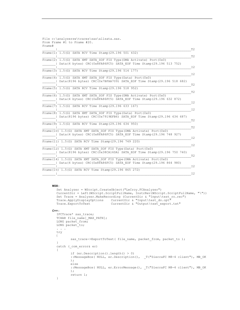 Teledyne LeCroy SierraFC Automation API User Manual | Page 27 / 71