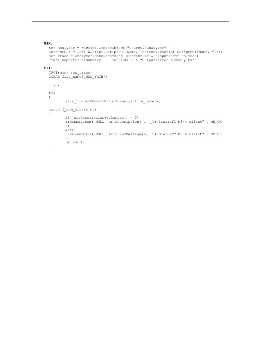 Teledyne LeCroy SierraFC Automation API User Manual | Page 32 / 71