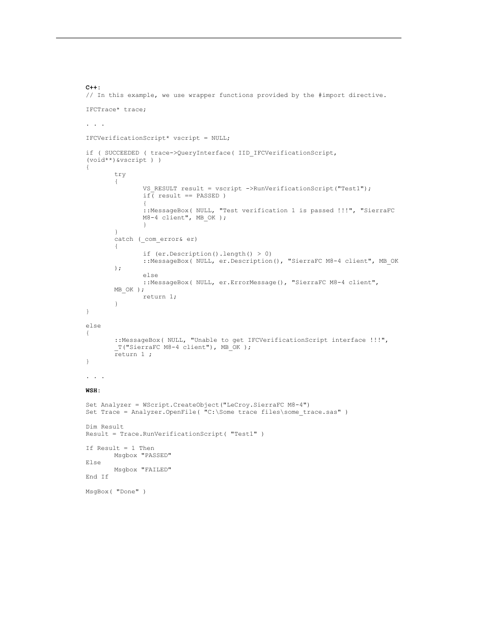 Teledyne LeCroy SierraFC Automation API User Manual | Page 42 / 71
