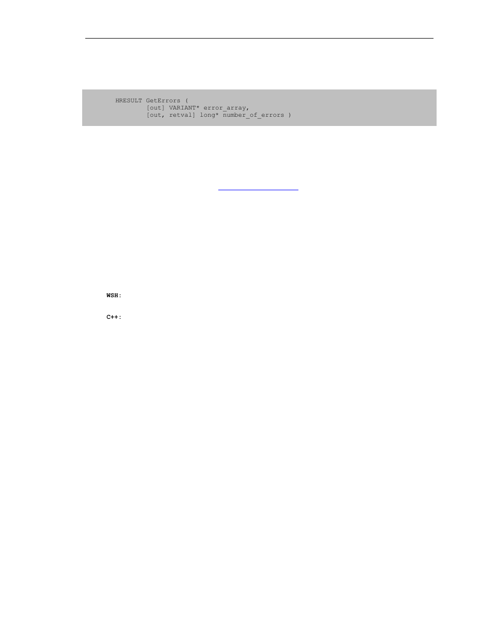 2 ipacket::geterrors | Teledyne LeCroy SierraFC Automation API User Manual | Page 61 / 71