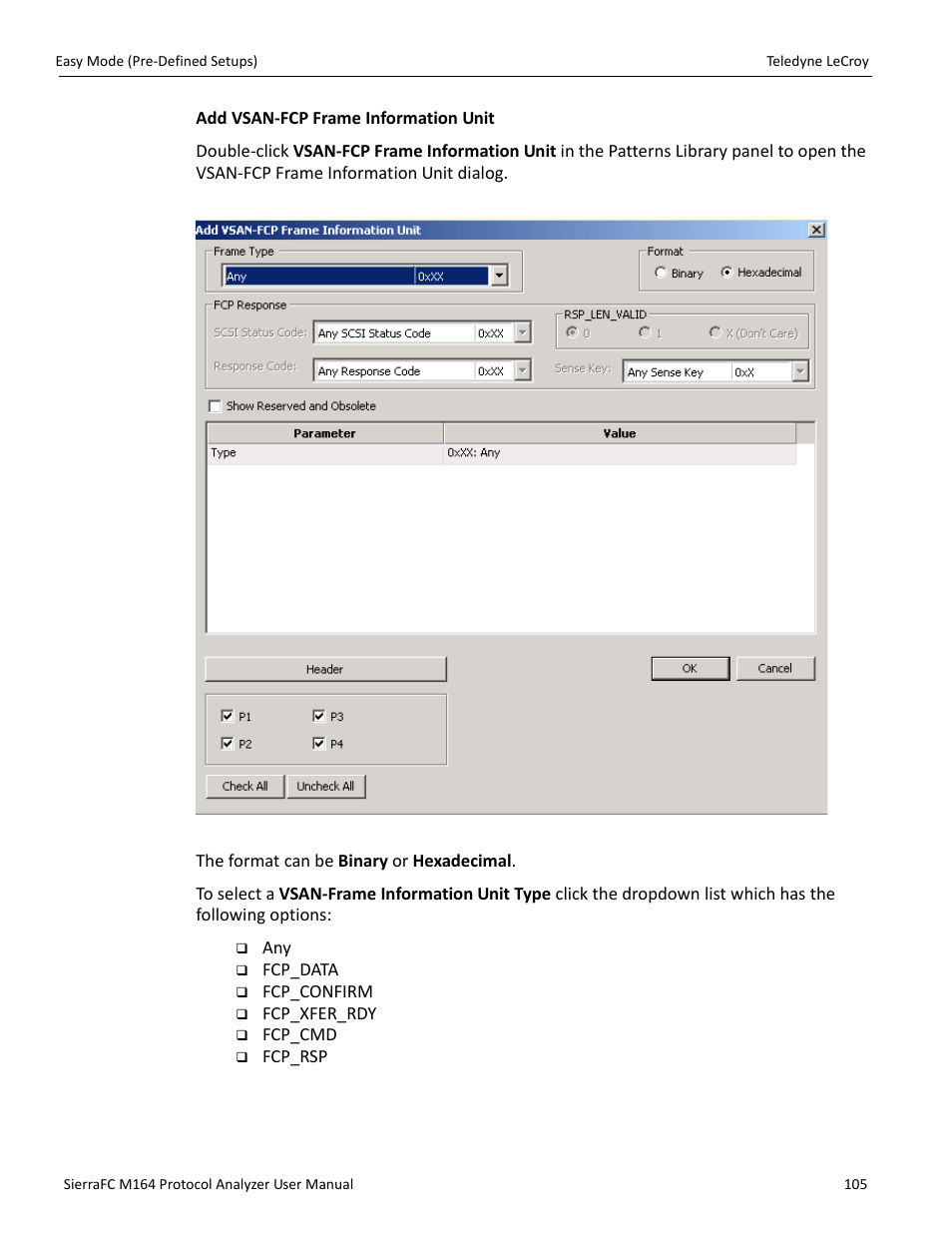 Teledyne LeCroy SierraFC M164 User Manual User Manual | Page 105 / 343