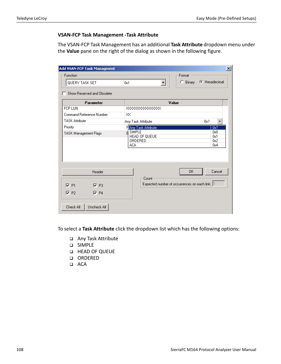 Teledyne LeCroy SierraFC M164 User Manual User Manual | Page 108 / 343