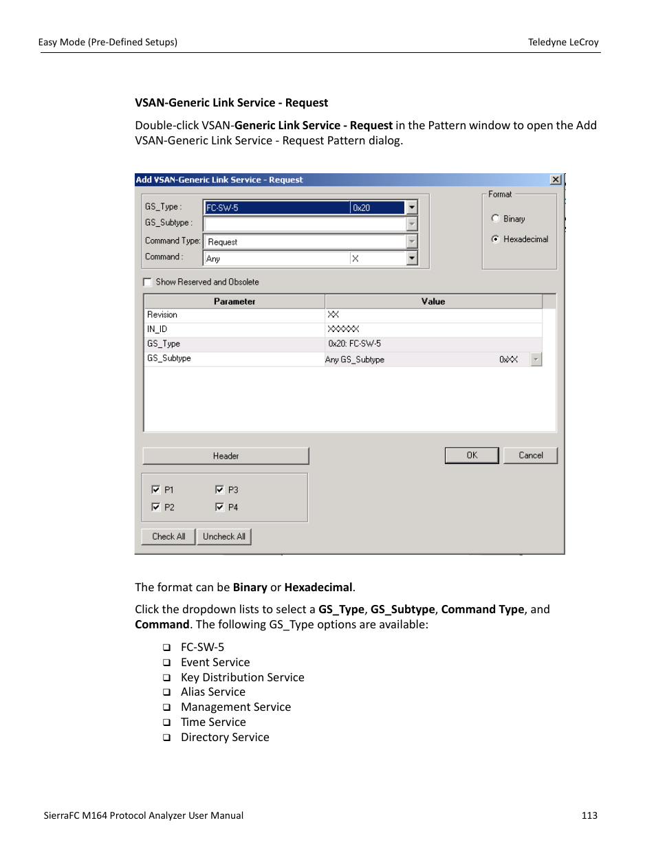 Vsan-gs patterns | Teledyne LeCroy SierraFC M164 User Manual User Manual | Page 113 / 343
