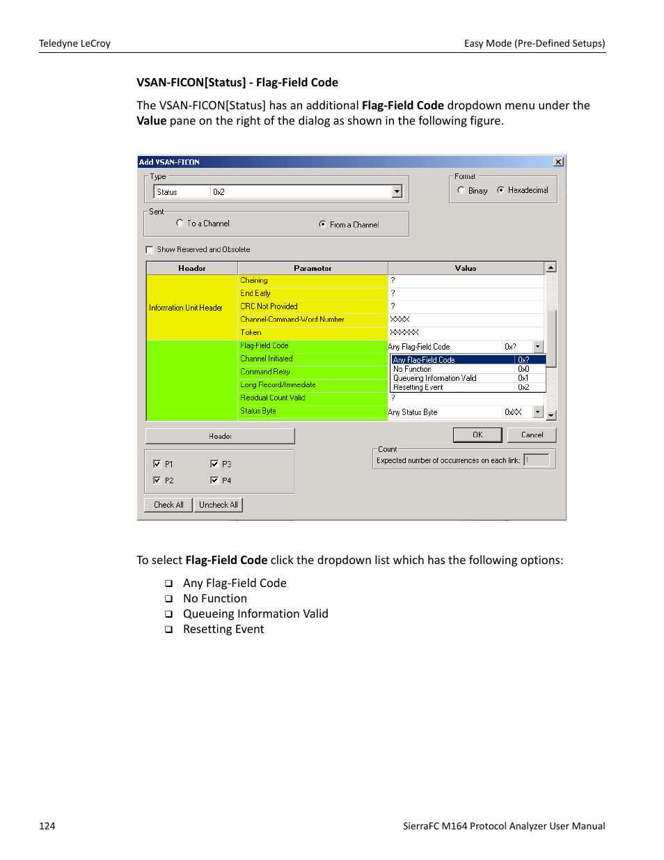 Teledyne LeCroy SierraFC M164 User Manual User Manual | Page 124 / 343