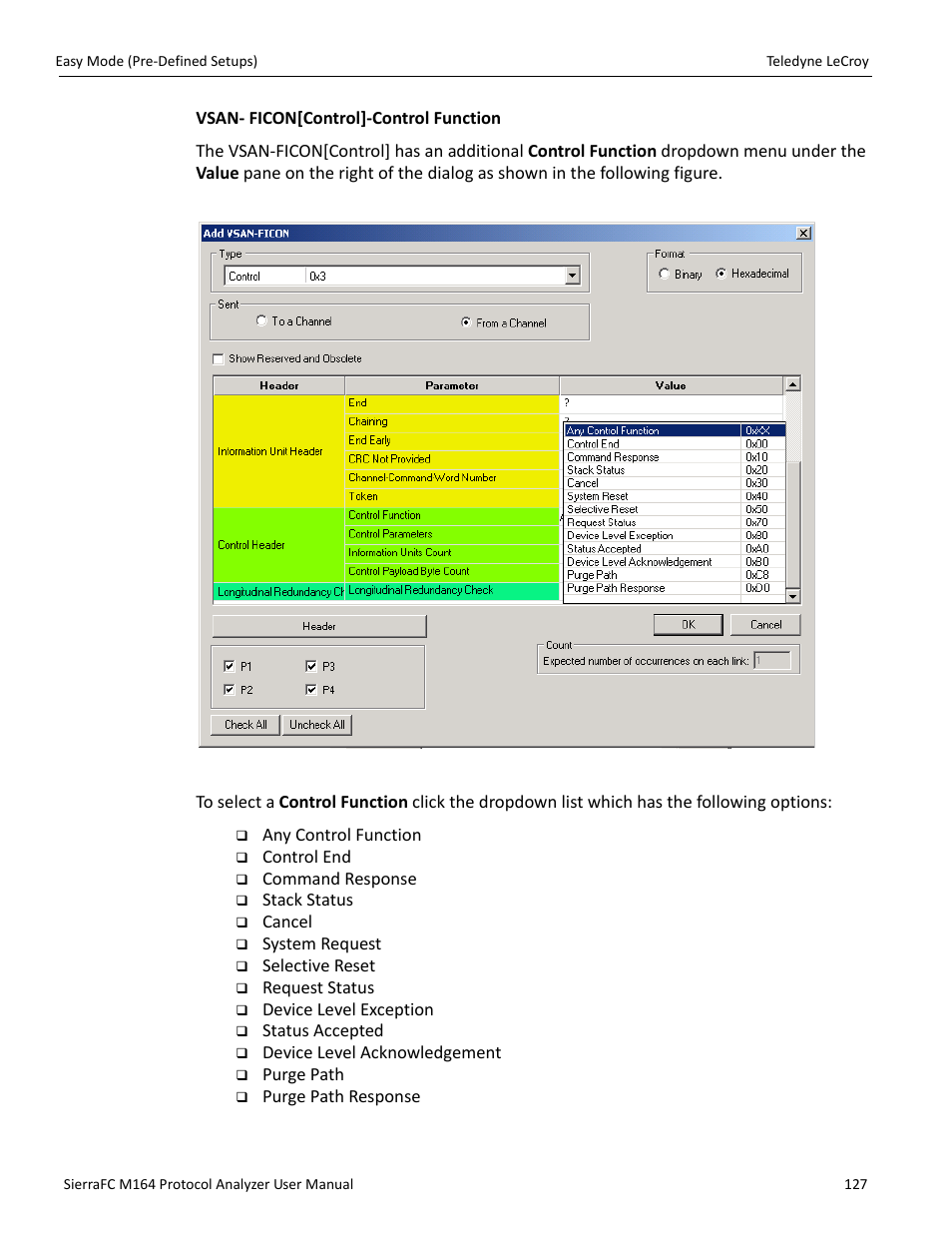 Teledyne LeCroy SierraFC M164 User Manual User Manual | Page 127 / 343