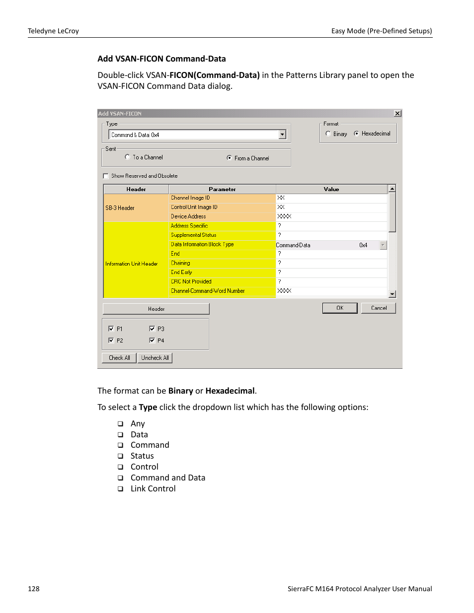 Teledyne LeCroy SierraFC M164 User Manual User Manual | Page 128 / 343