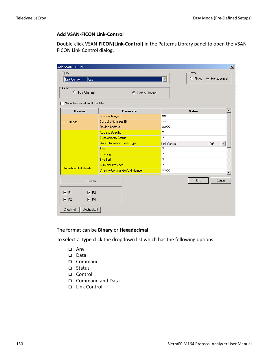 Teledyne LeCroy SierraFC M164 User Manual User Manual | Page 130 / 343