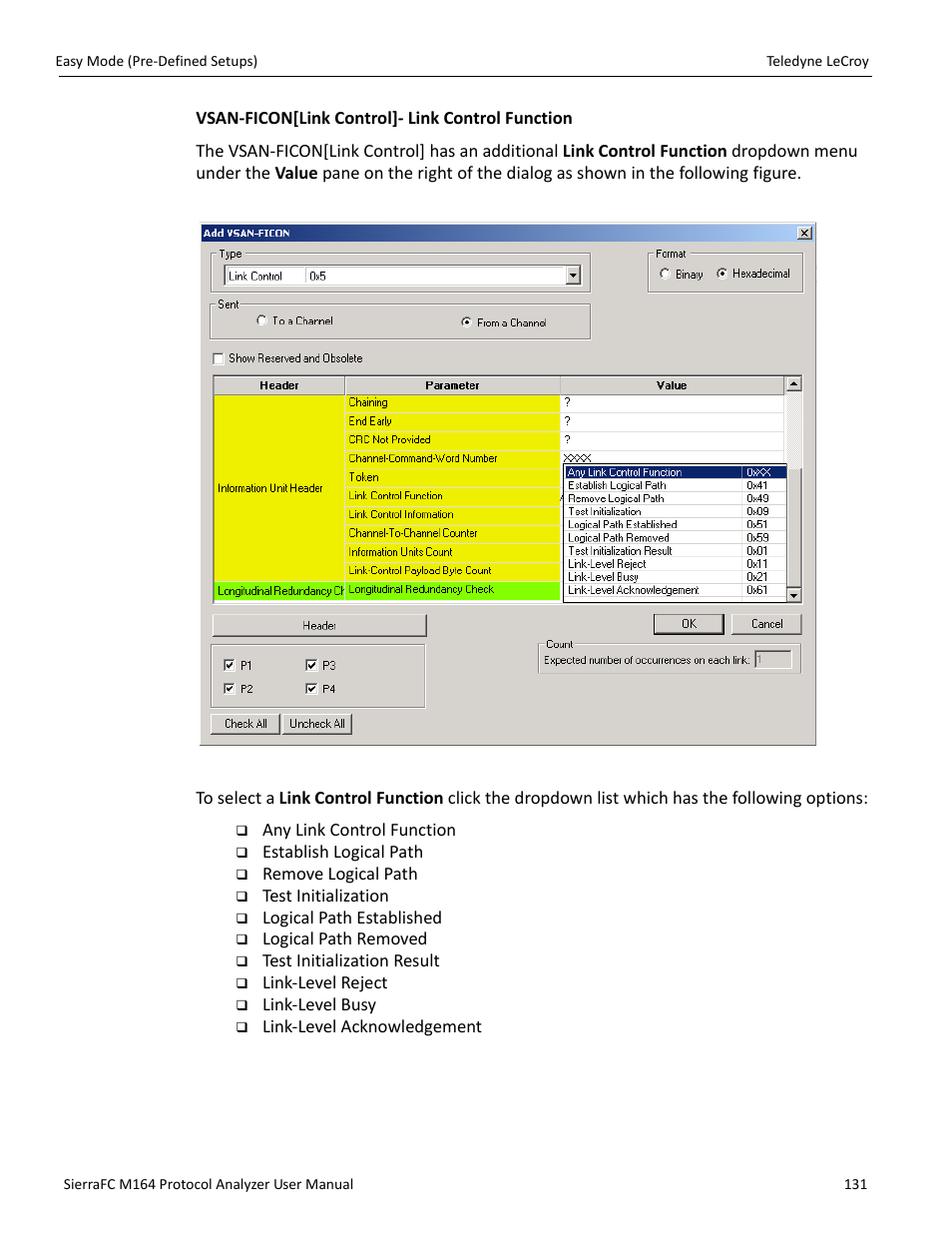 Teledyne LeCroy SierraFC M164 User Manual User Manual | Page 131 / 343