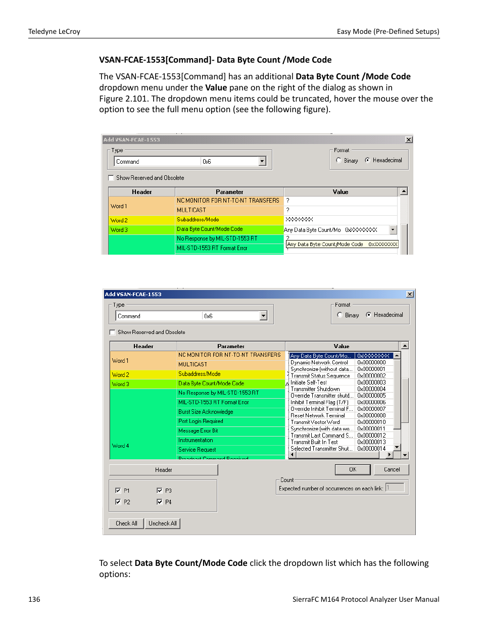 Teledyne LeCroy SierraFC M164 User Manual User Manual | Page 136 / 343