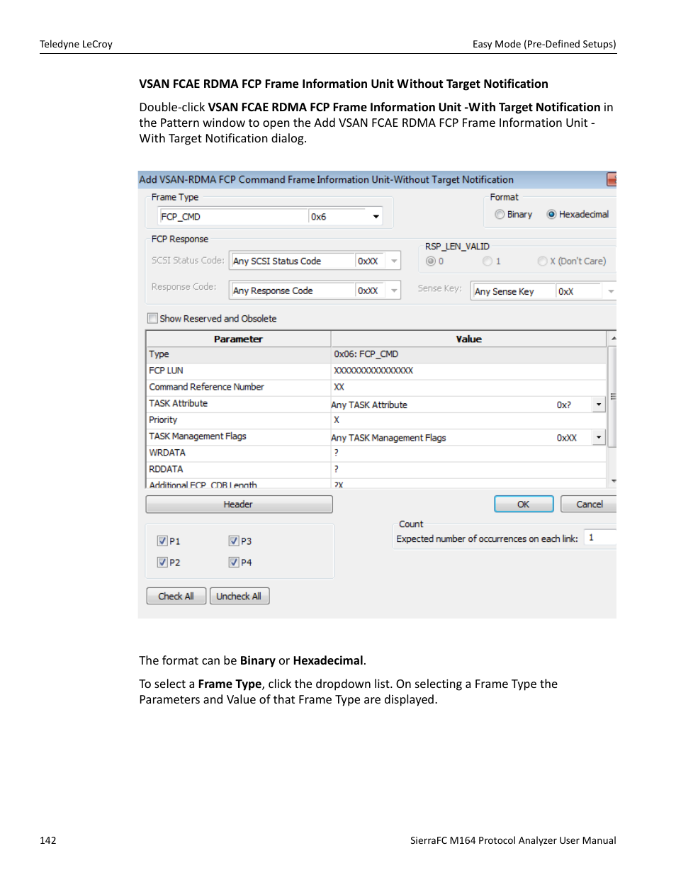 Teledyne LeCroy SierraFC M164 User Manual User Manual | Page 142 / 343