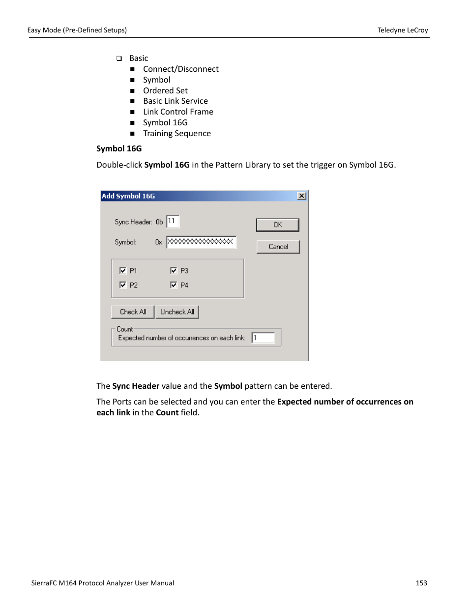 Teledyne LeCroy SierraFC M164 User Manual User Manual | Page 153 / 343
