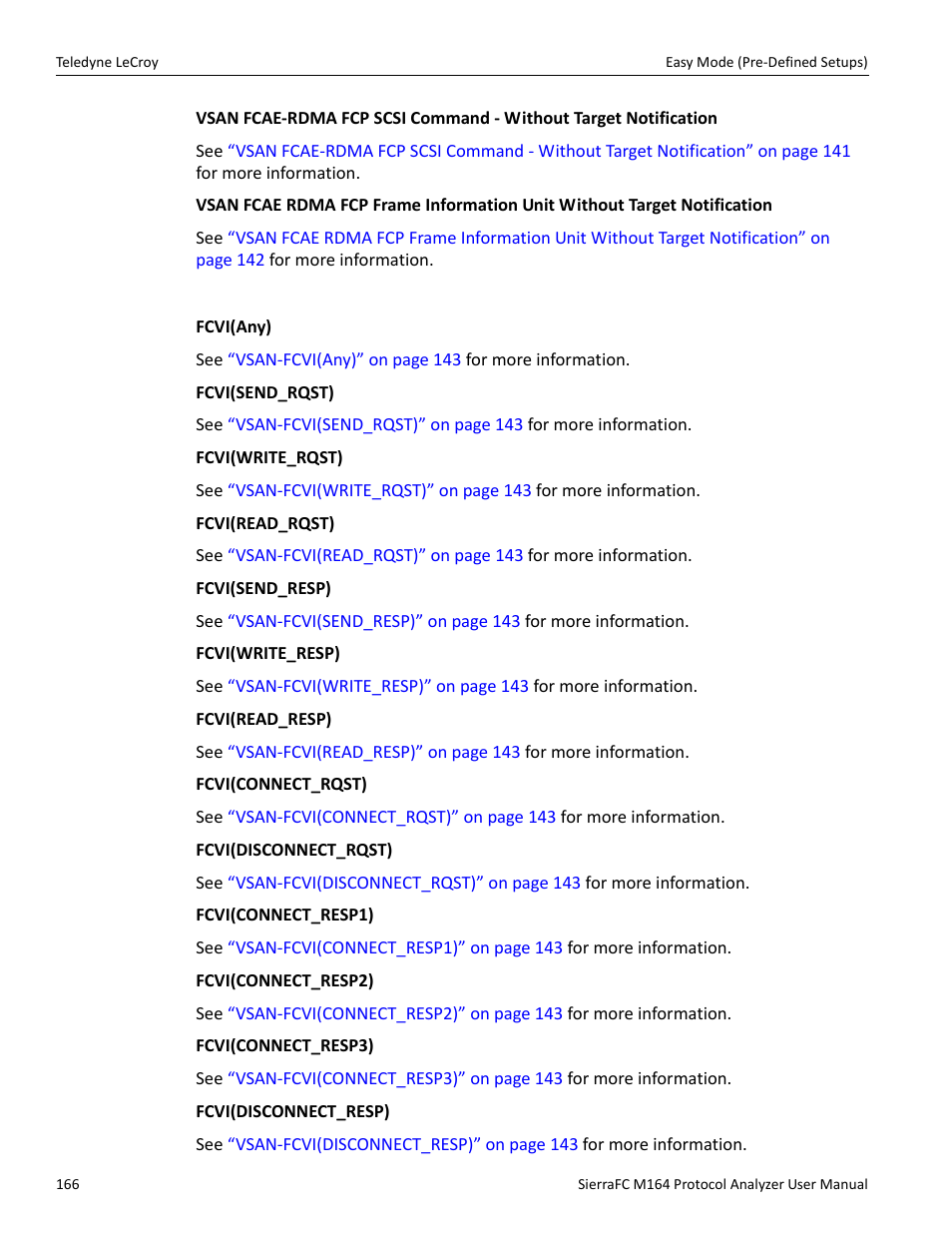 Vsan-fcvi | Teledyne LeCroy SierraFC M164 User Manual User Manual | Page 166 / 343
