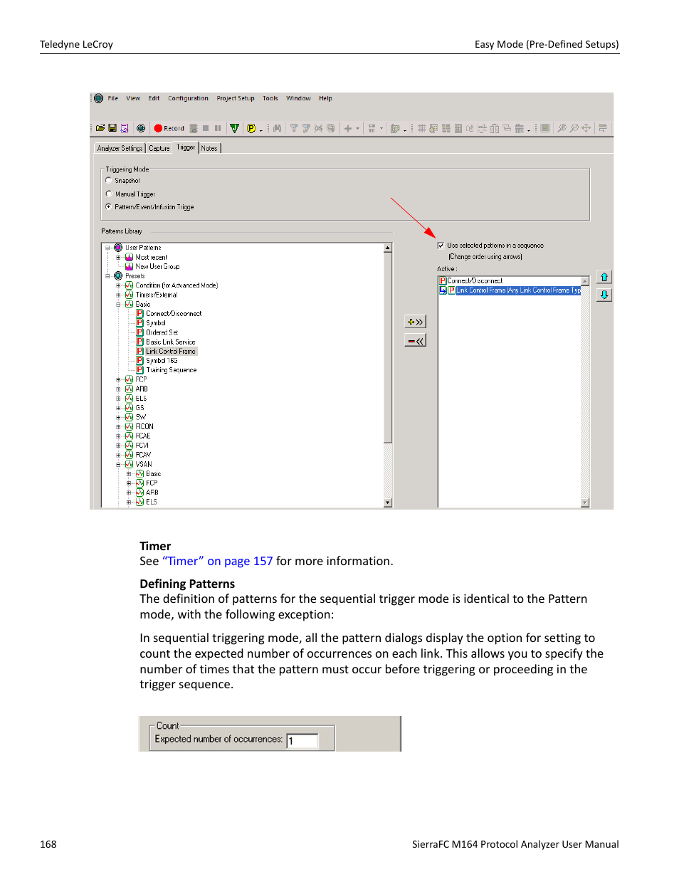 Teledyne LeCroy SierraFC M164 User Manual User Manual | Page 168 / 343