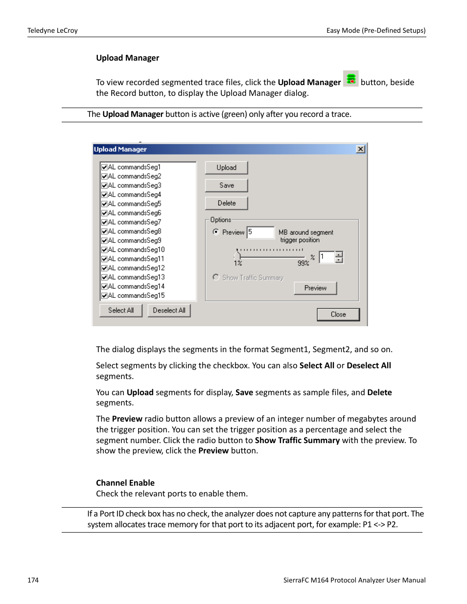 Analyzer settings | Teledyne LeCroy SierraFC M164 User Manual User Manual | Page 174 / 343