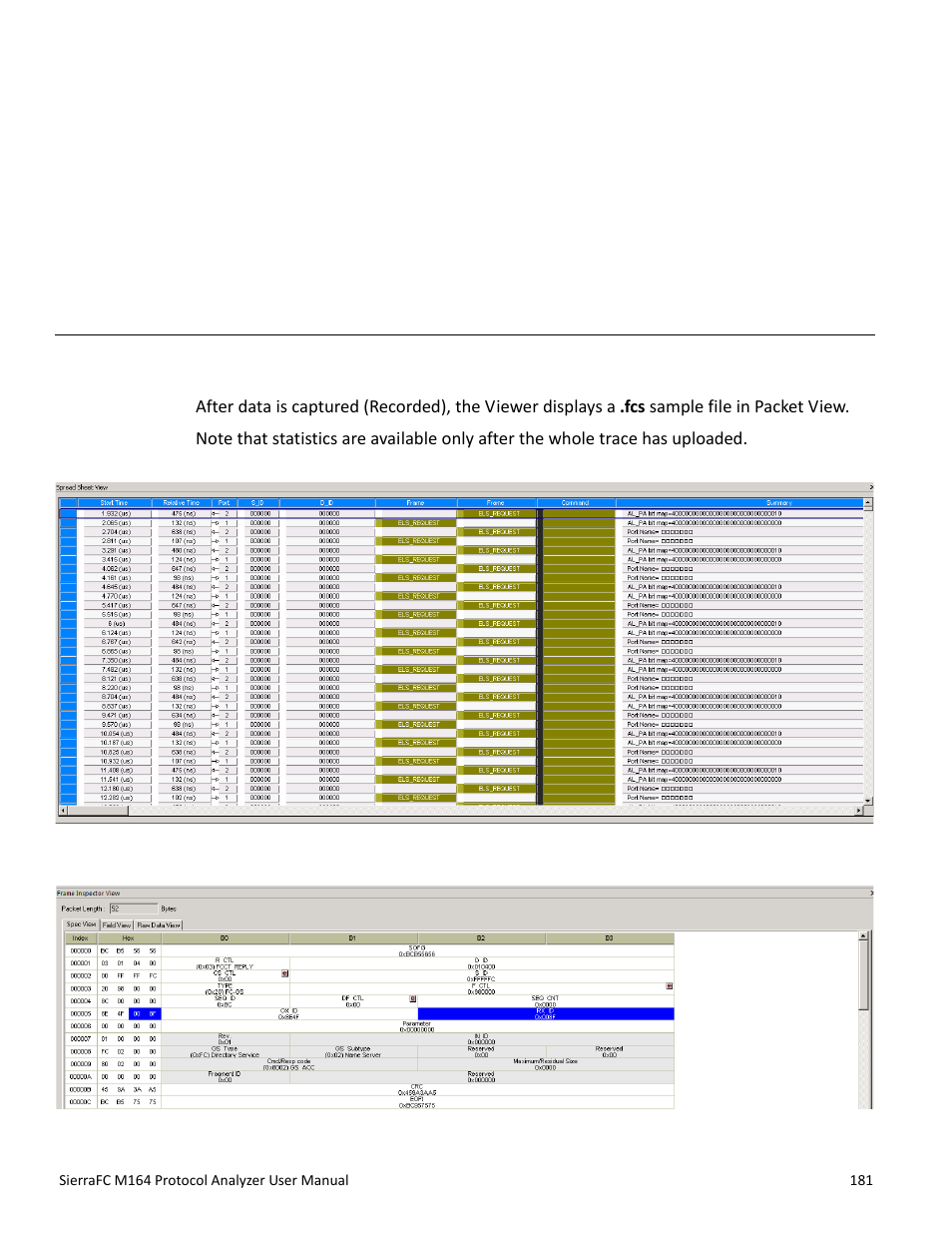 Display manipulation, Viewer display, Chapter 3: display manipulation | Display manipulation” on, Chapter 3 | Teledyne LeCroy SierraFC M164 User Manual User Manual | Page 181 / 343