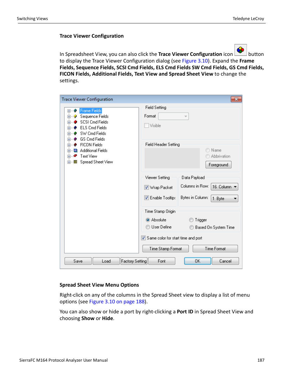 Teledyne LeCroy SierraFC M164 User Manual User Manual | Page 187 / 343