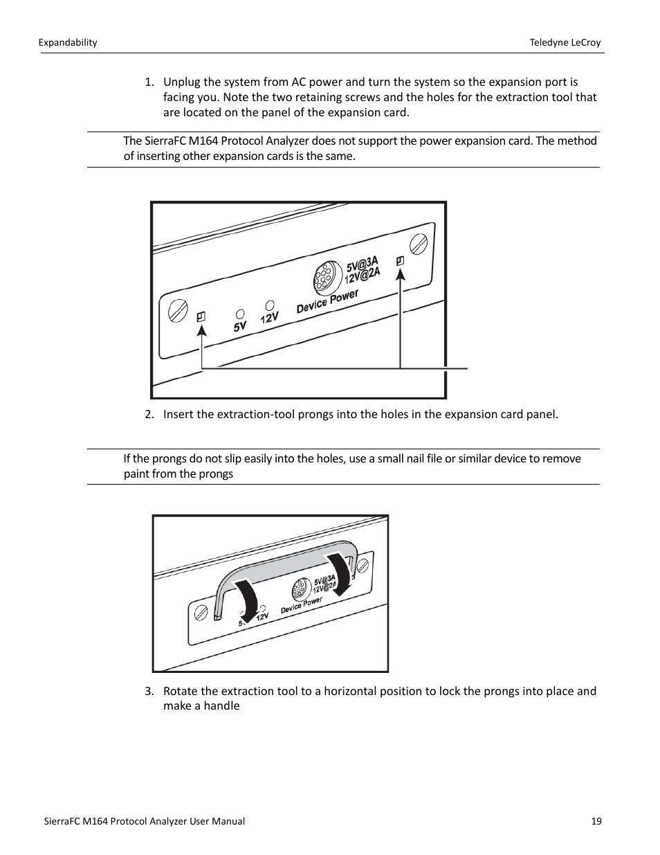 Teledyne LeCroy SierraFC M164 User Manual User Manual | Page 19 / 343