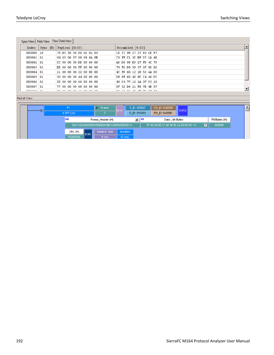 Teledyne LeCroy SierraFC M164 User Manual User Manual | Page 192 / 343