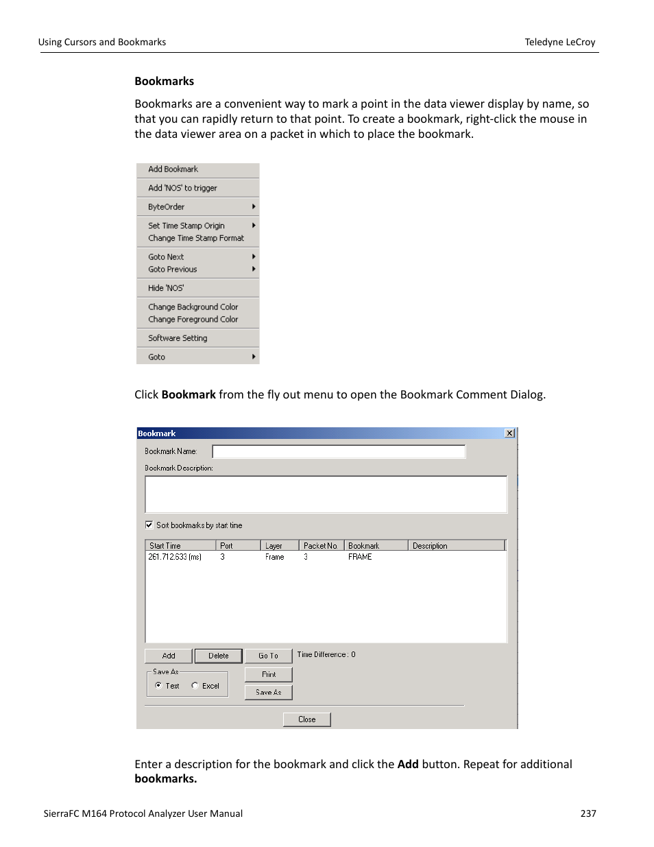 Teledyne LeCroy SierraFC M164 User Manual User Manual | Page 237 / 343