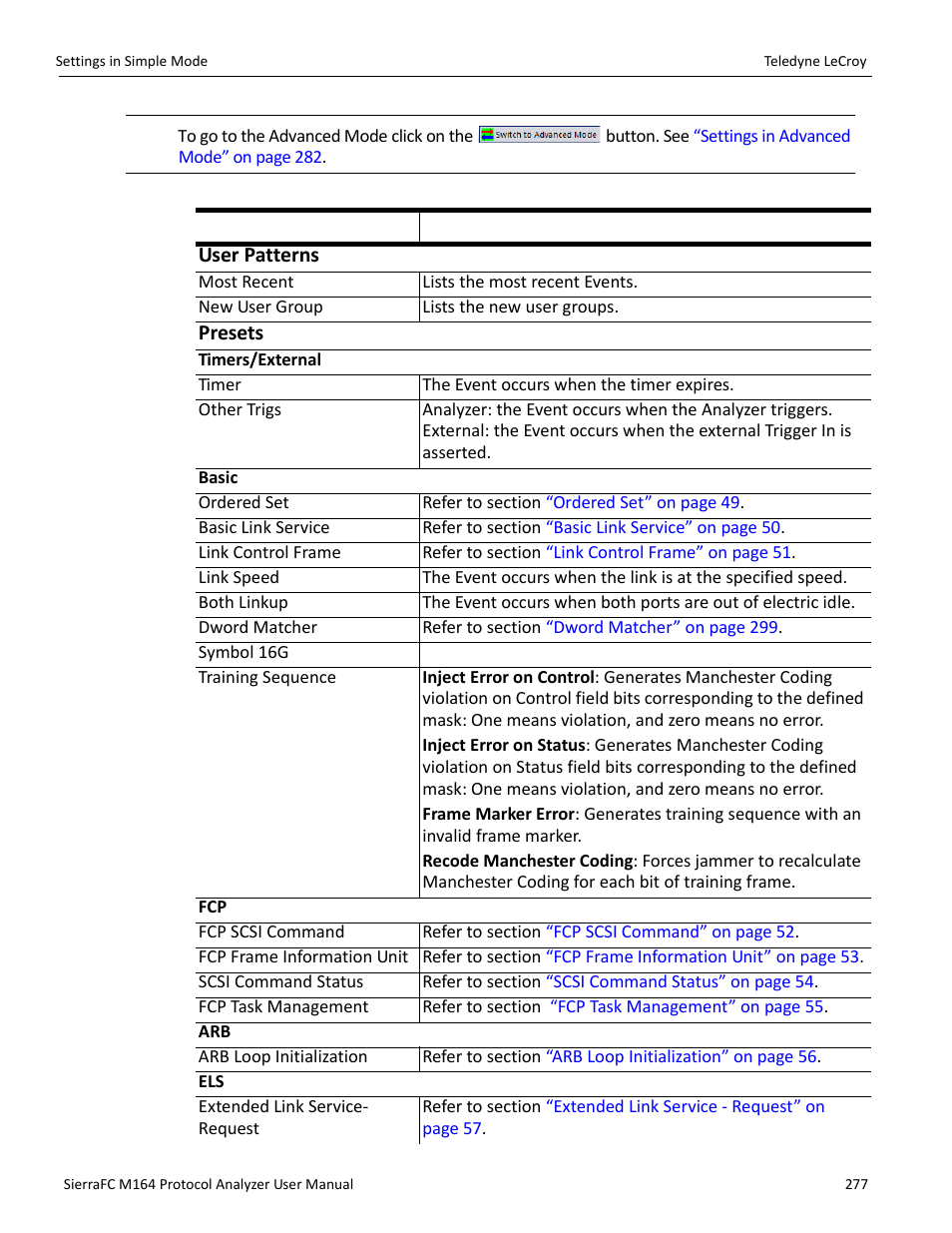 Teledyne LeCroy SierraFC M164 User Manual User Manual | Page 277 / 343