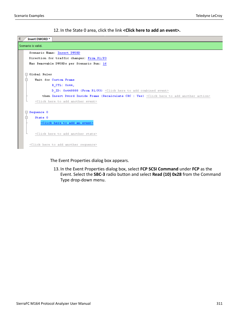 Teledyne LeCroy SierraFC M164 User Manual User Manual | Page 311 / 343