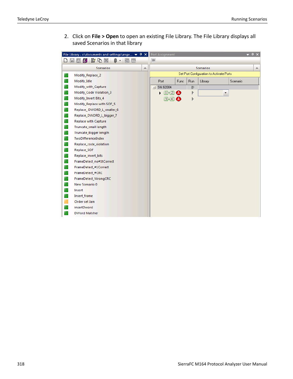 Teledyne LeCroy SierraFC M164 User Manual User Manual | Page 318 / 343