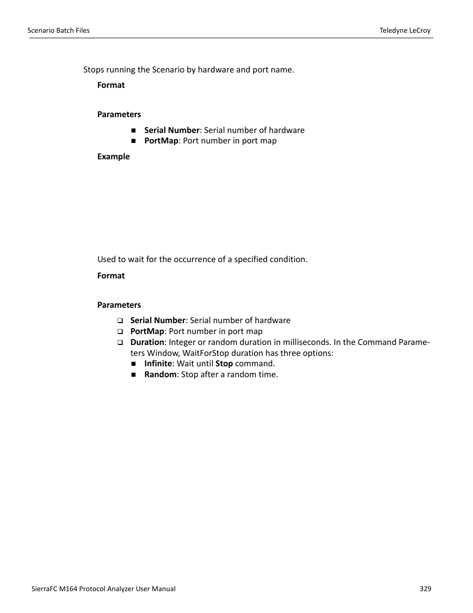 Teledyne LeCroy SierraFC M164 User Manual User Manual | Page 329 / 343