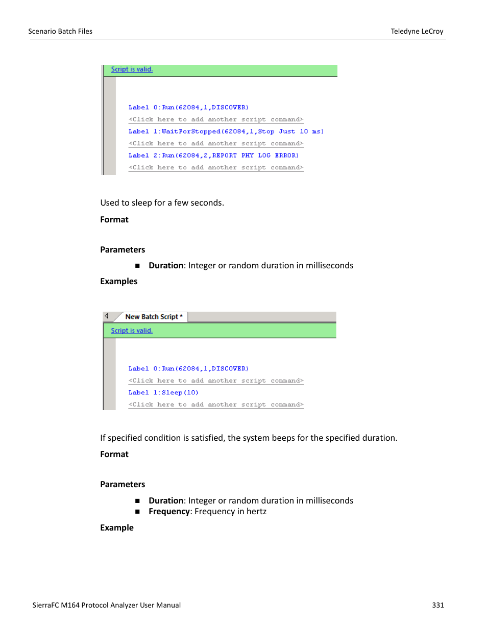 Teledyne LeCroy SierraFC M164 User Manual User Manual | Page 331 / 343