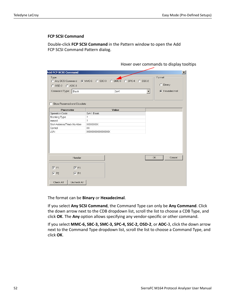 Fcp patterns | Teledyne LeCroy SierraFC M164 User Manual User Manual | Page 52 / 343