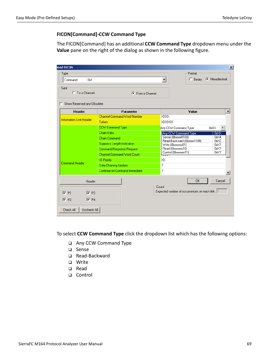 Teledyne LeCroy SierraFC M164 User Manual User Manual | Page 69 / 343