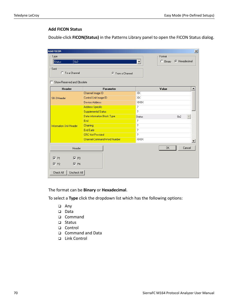 Teledyne LeCroy SierraFC M164 User Manual User Manual | Page 70 / 343