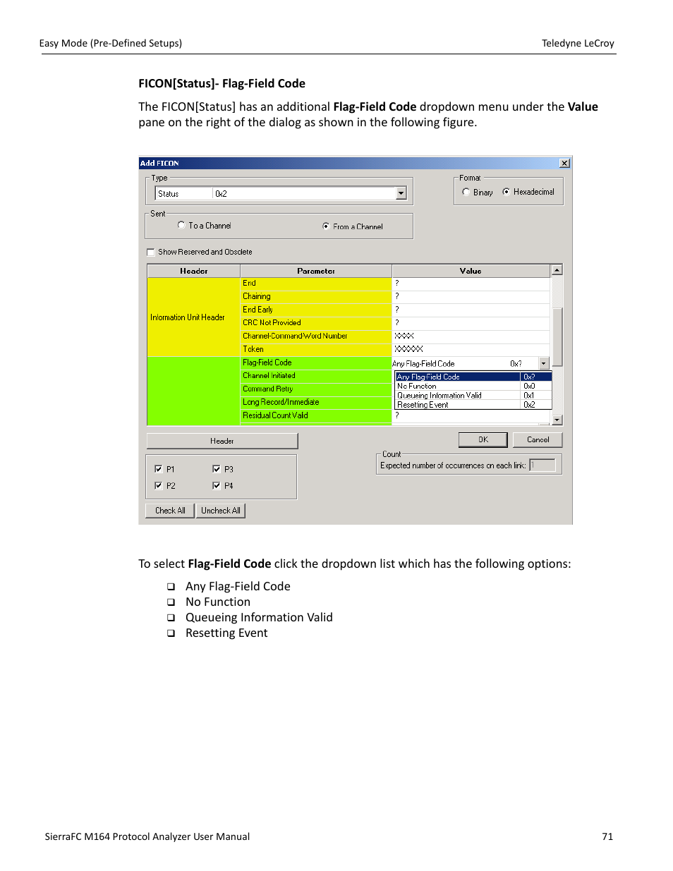 Teledyne LeCroy SierraFC M164 User Manual User Manual | Page 71 / 343