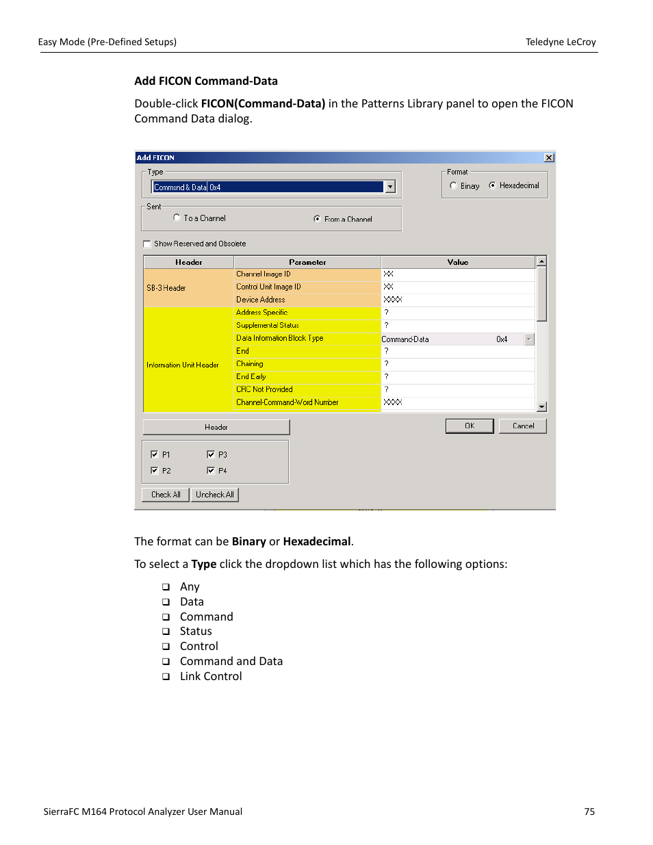 Teledyne LeCroy SierraFC M164 User Manual User Manual | Page 75 / 343