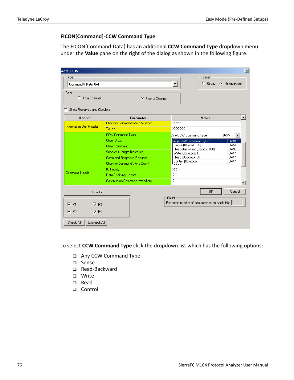Teledyne LeCroy SierraFC M164 User Manual User Manual | Page 76 / 343