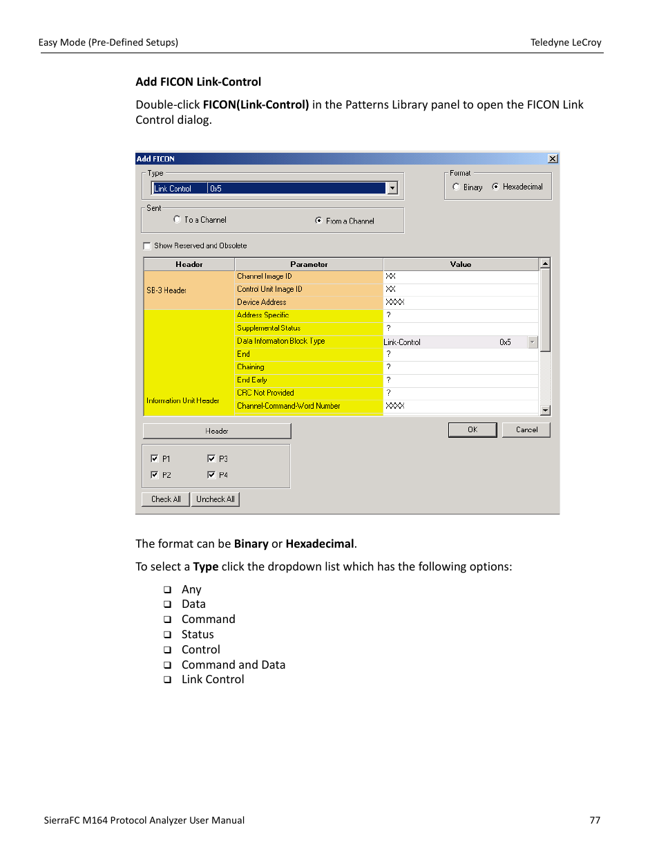 Teledyne LeCroy SierraFC M164 User Manual User Manual | Page 77 / 343