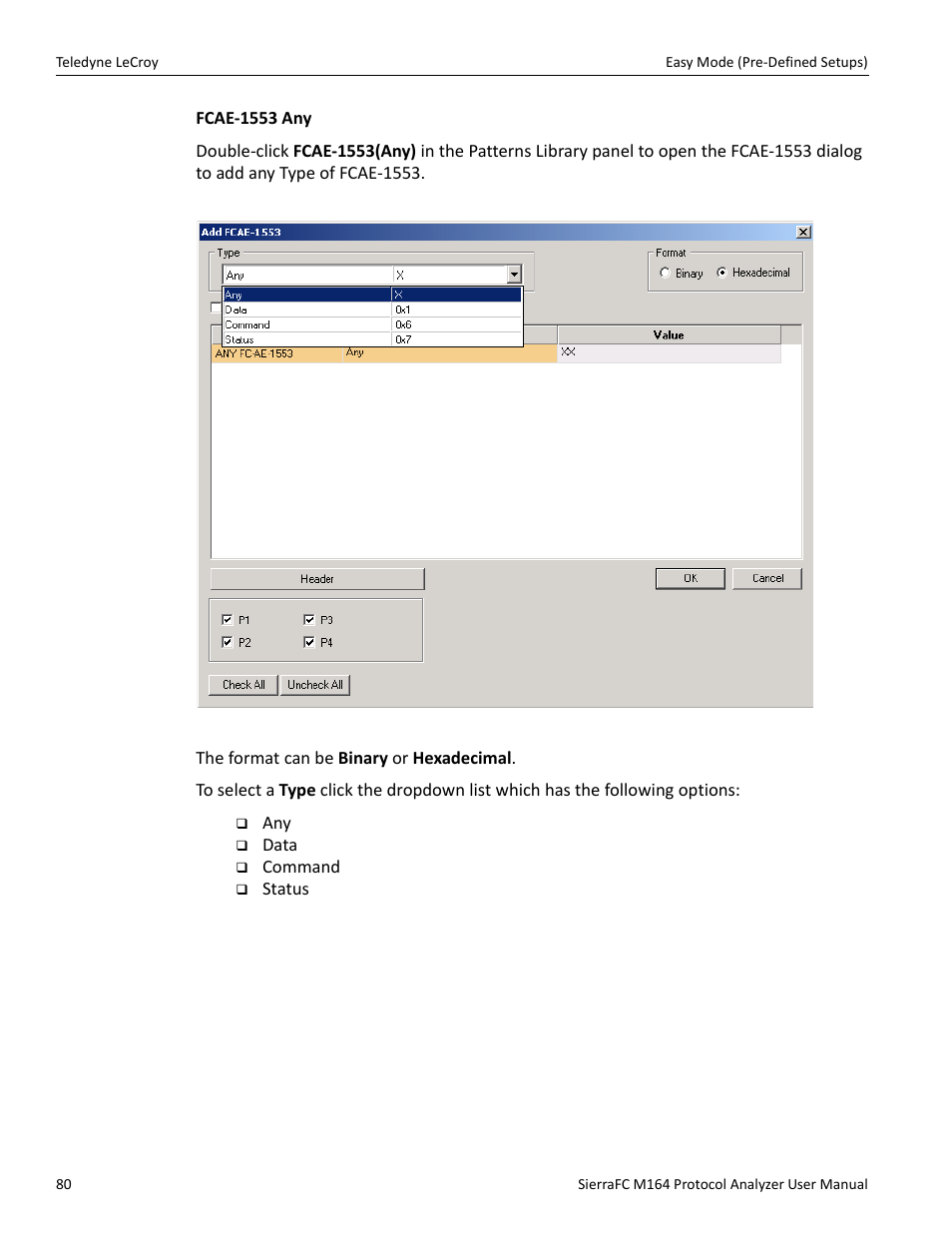 Teledyne LeCroy SierraFC M164 User Manual User Manual | Page 80 / 343