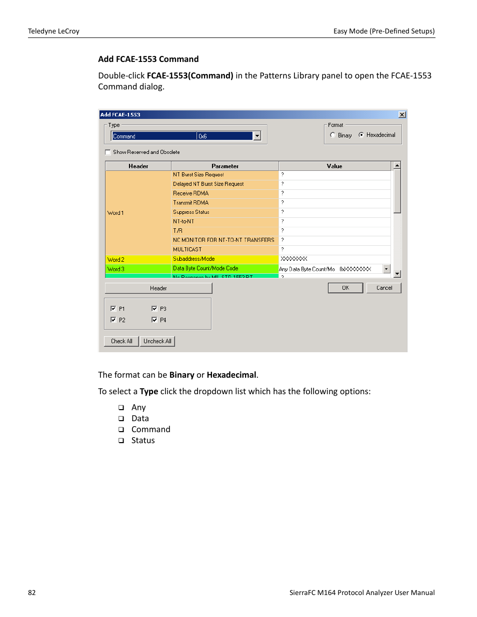 Teledyne LeCroy SierraFC M164 User Manual User Manual | Page 82 / 343