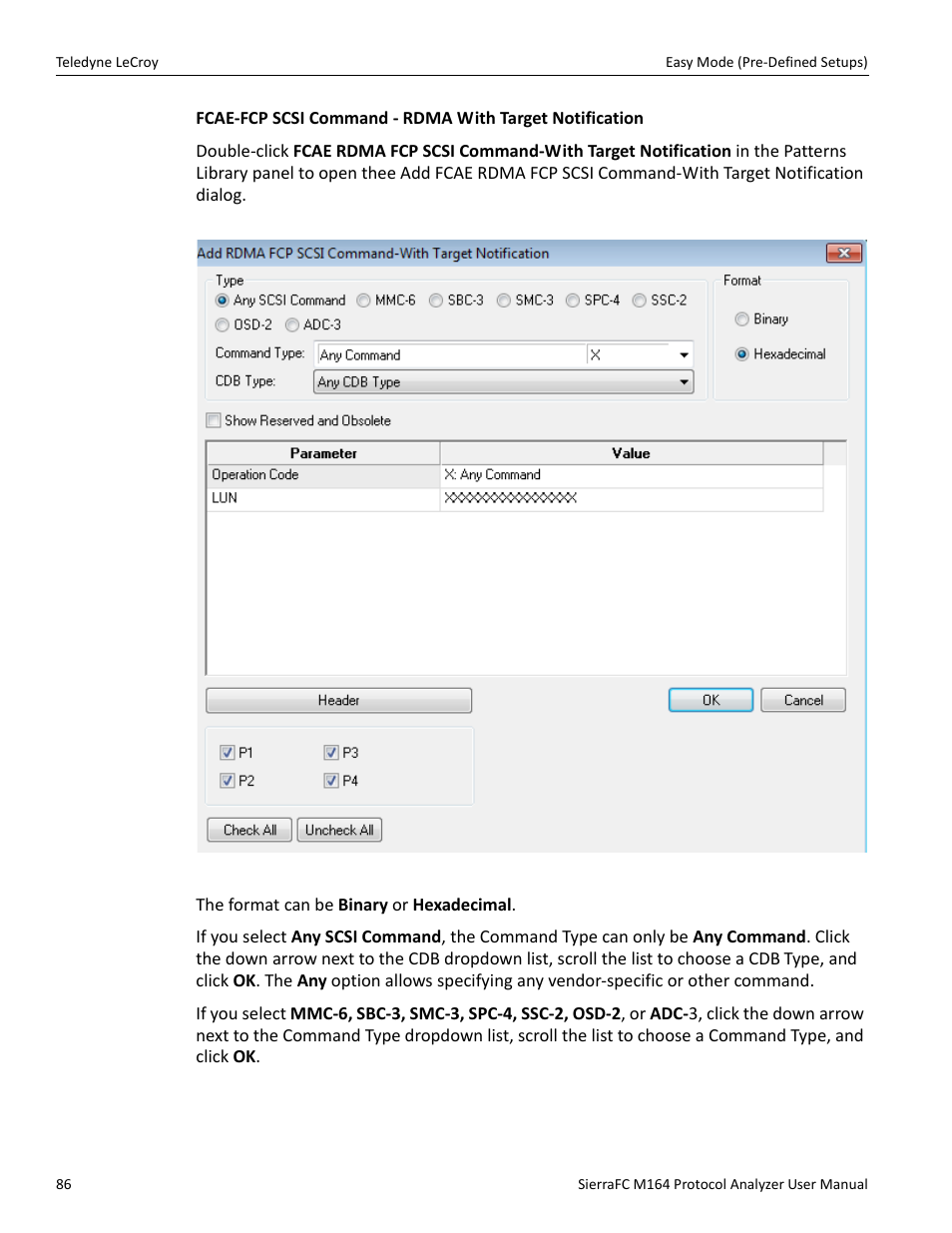 Teledyne LeCroy SierraFC M164 User Manual User Manual | Page 86 / 343