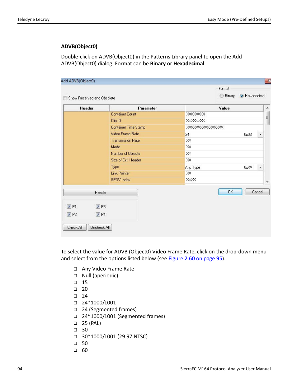Advb | Teledyne LeCroy SierraFC M164 User Manual User Manual | Page 94 / 343