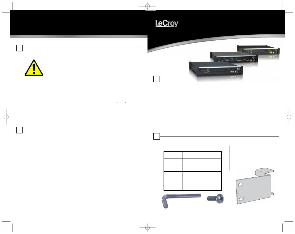 Teledyne LeCroy SierraFC M8-4 Rackmount Installation Guide User Manual | 2 pages