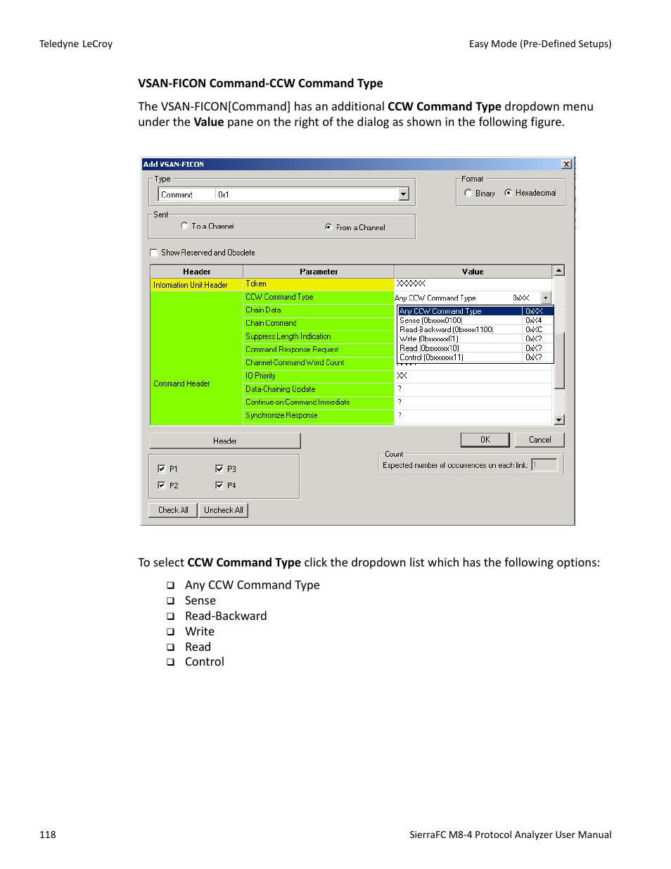 Teledyne LeCroy SierraFC M8-4 User Manual User Manual | Page 118 / 335