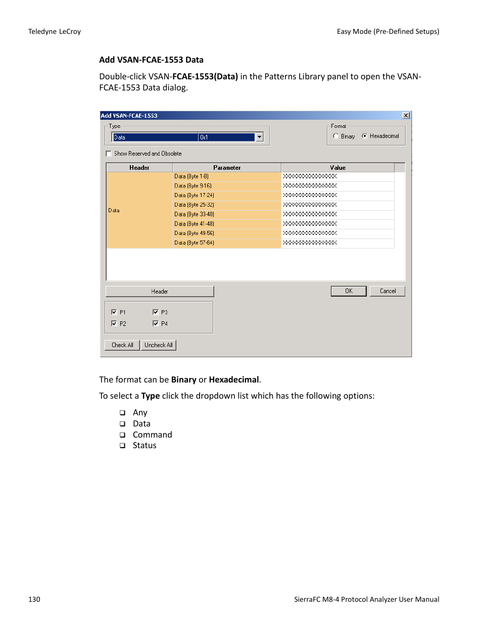 Teledyne LeCroy SierraFC M8-4 User Manual User Manual | Page 130 / 335